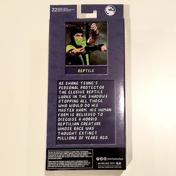 McFarlane Mortal Kombat Klassic Reptile Action Figure Series 2 MK2 - Picture 2 of 2